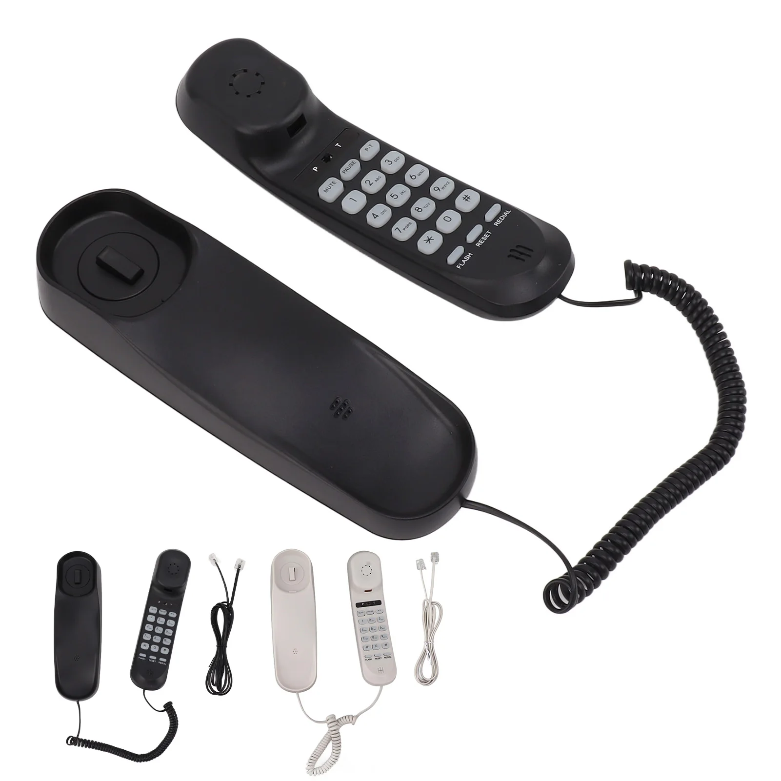 Corded Phone Corded Phone Multifunctional Clear Sound Adjustable Volume Wall Mountable Landline Telephone for Home Hotel