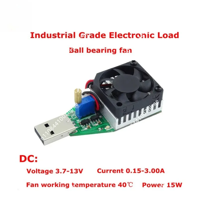 Constant Current Electronic Load Tester 15W Adjustable Discharge Battery Load Meter With USB Interface For IndustrialBatteryTest