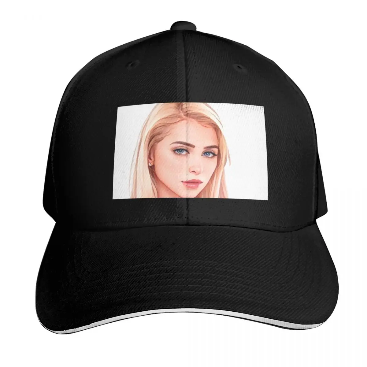 Alix Lynx art portrait Baseball Cap Strapback Dad Hat Six Panel Structured Crown Sun Protection UPF 50+