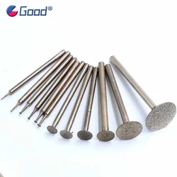 5Pcs 0.5-16mm Round Thin Slice Diamond Grinding Head K Needle H-Needle Burr Engraving Bit for Dremel Rotary Tools