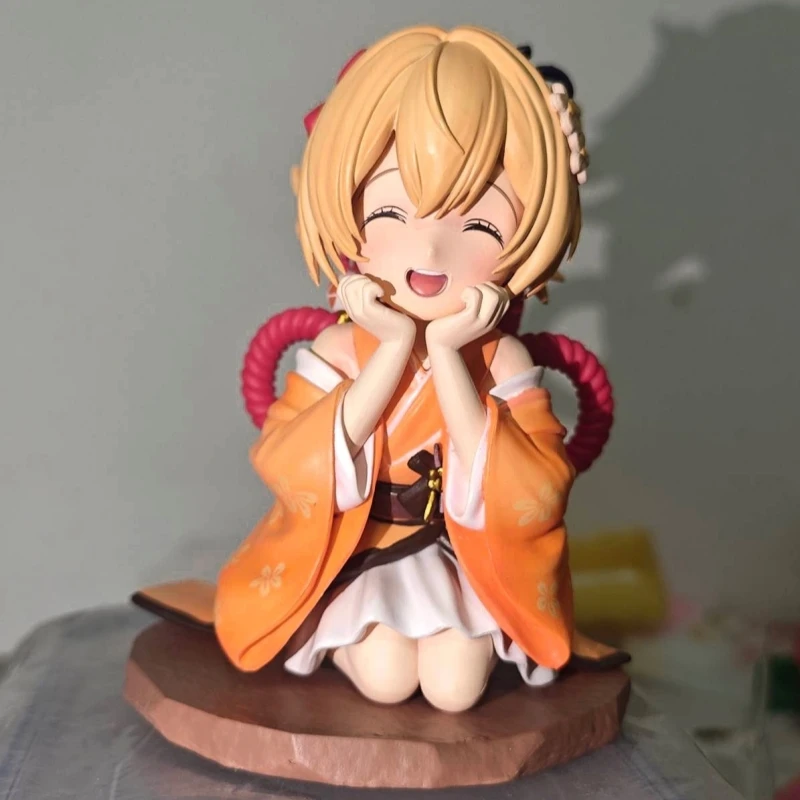 Genshin Impact Anime Figurine 14cm Raiden Shogun Naganohara Yoimiya Model Dolls Action Figures Pvc Decot Children Toys Gifts