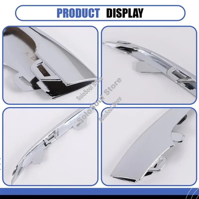 2228857700 المصد الأمامي للسيارة الجانب الأيسر كروم قطاع أجزاء أطقم ل W222 S Class 2018 2019 2020