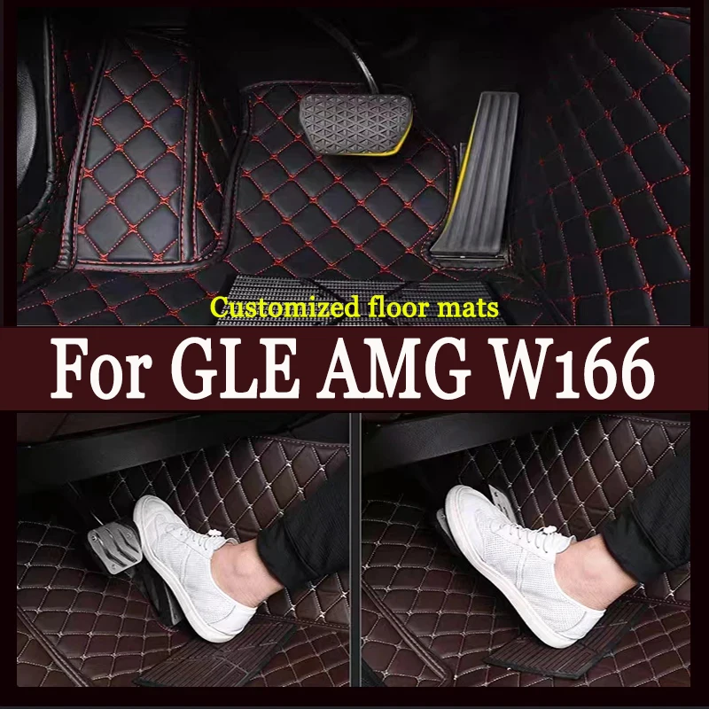 

Car Floor Mats For Mercedes Benz GLE AMG W166 53 63 63S 2015 2016 2017 2018 Custom Foot Pads Carpet Cover Interior Accessories
