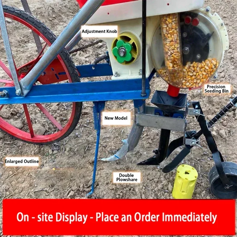 Multiple Rows Multi-Function Hand-Push Seeder Corn Carrots Spinach Seed Vegetable Herbs Planter  Seed Planting Tool