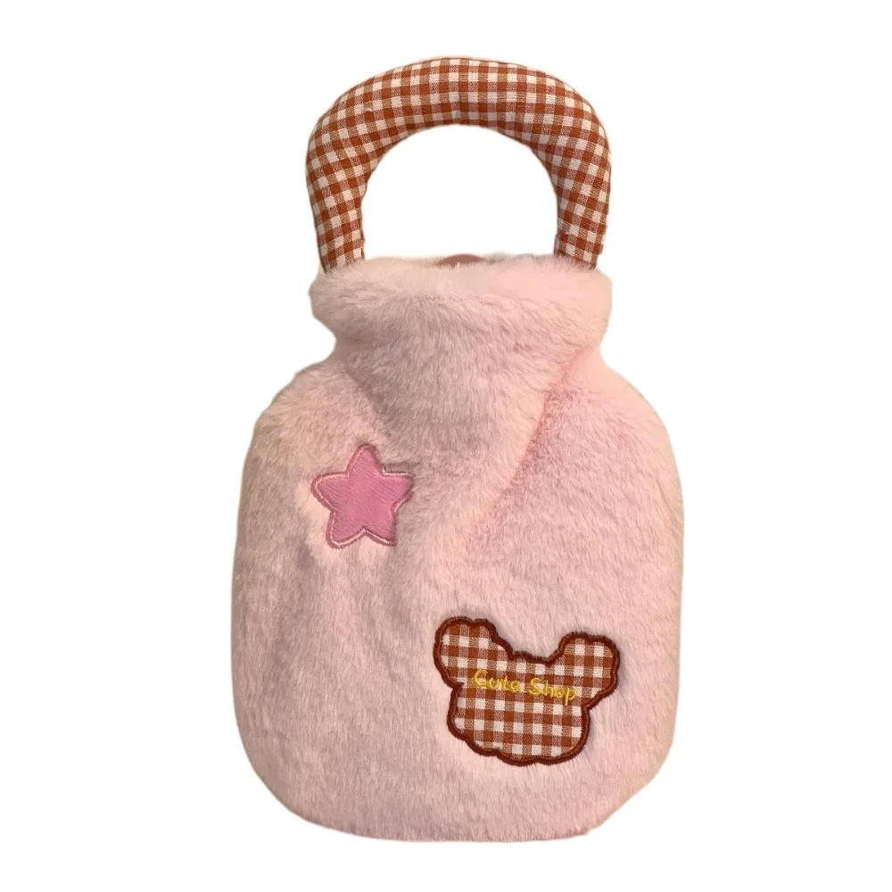 

Cute Plush Hot Water Bag Water-filling 400ml Hand Warmers Anti-scalding Leak-proof Cartoon Warm Water Bag Winter