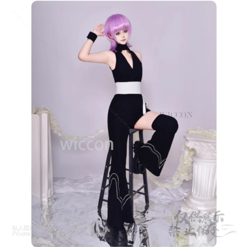Polyurethane Polyester Roleplay Cosplay Costume Uniform Anime New PANTY & STOCKING GARTERBELT Wigs Halloween Customized Cosplay