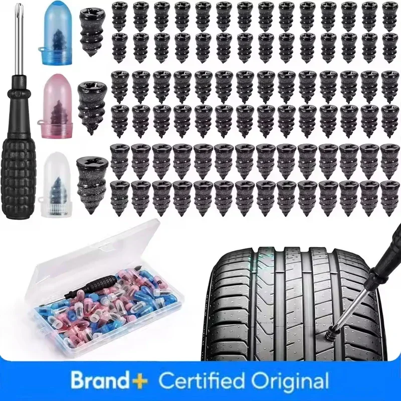 Universal Vacuum Car Tyre Repair Rubber Nail For Car Motorcycle Scooter Tubeless Tire Repair Kit Glue Free Tire Nails