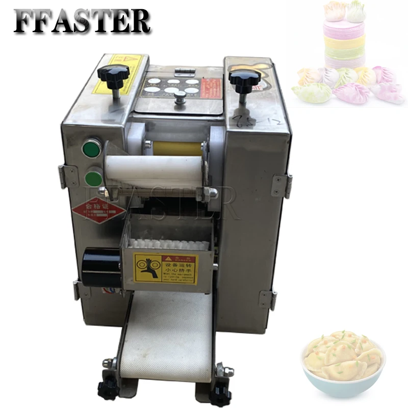 

New Stainless Steel Automatic Dough Sheeter Machine Electric Dumpling Skin Noodle Cutter Maker Machine