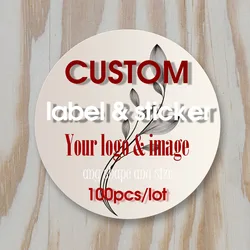 100pcs Custom Stickers Customized Business Logos Iabel Birthdays Baptism Stickers Design Your Own Stickers Personalize Stickers