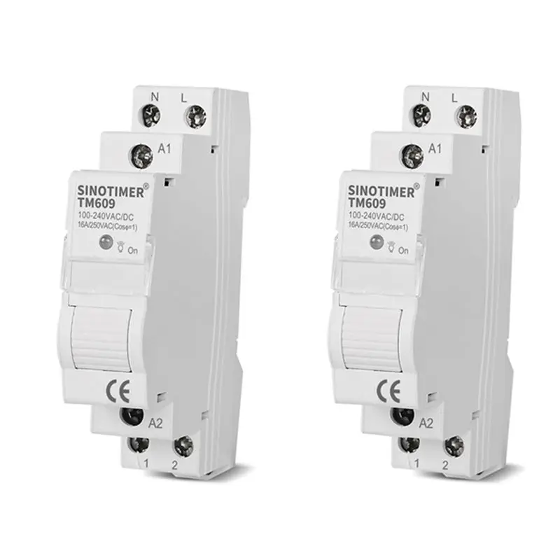 

2X SINOTIMER TM609 Wifi Smart Timer Switch Tuya APP Remote Control Countdown Time Switch Home Staircase Light 220V 110V