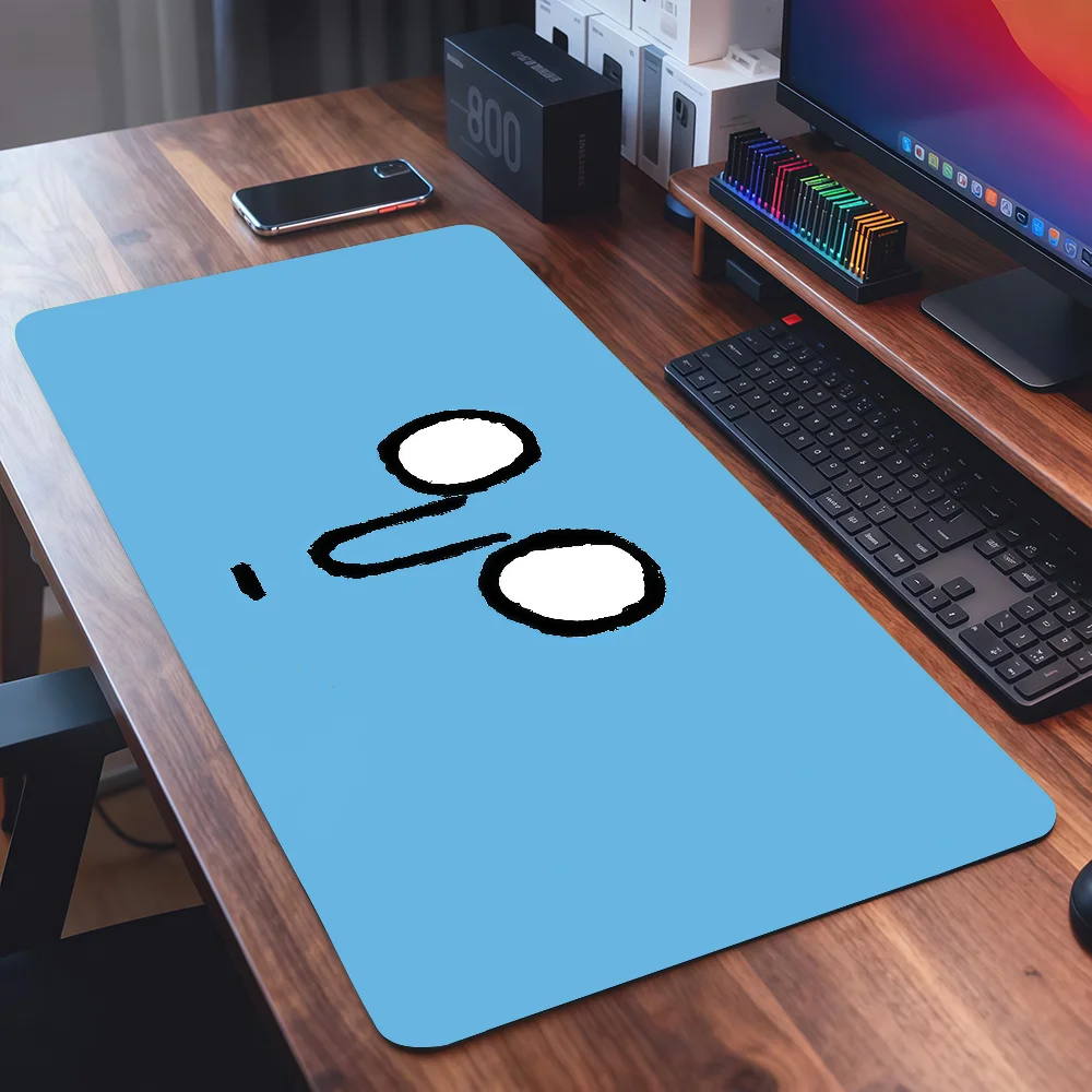 Artist J-Jean J-Jullien Mouse Pad Square Office Gaming Desk Mat Waterproof Non-Slip Rubber Decorative