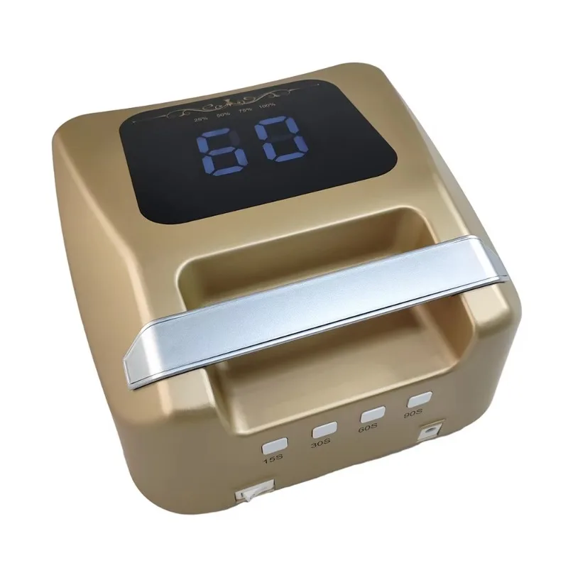 Produttore Lampade UV professionali per unghie Lampada per unghie UV a LED portatile ricaricabile in metallo 72w Lampada per asciugare le unghie bianca a polimerizzazione rapida