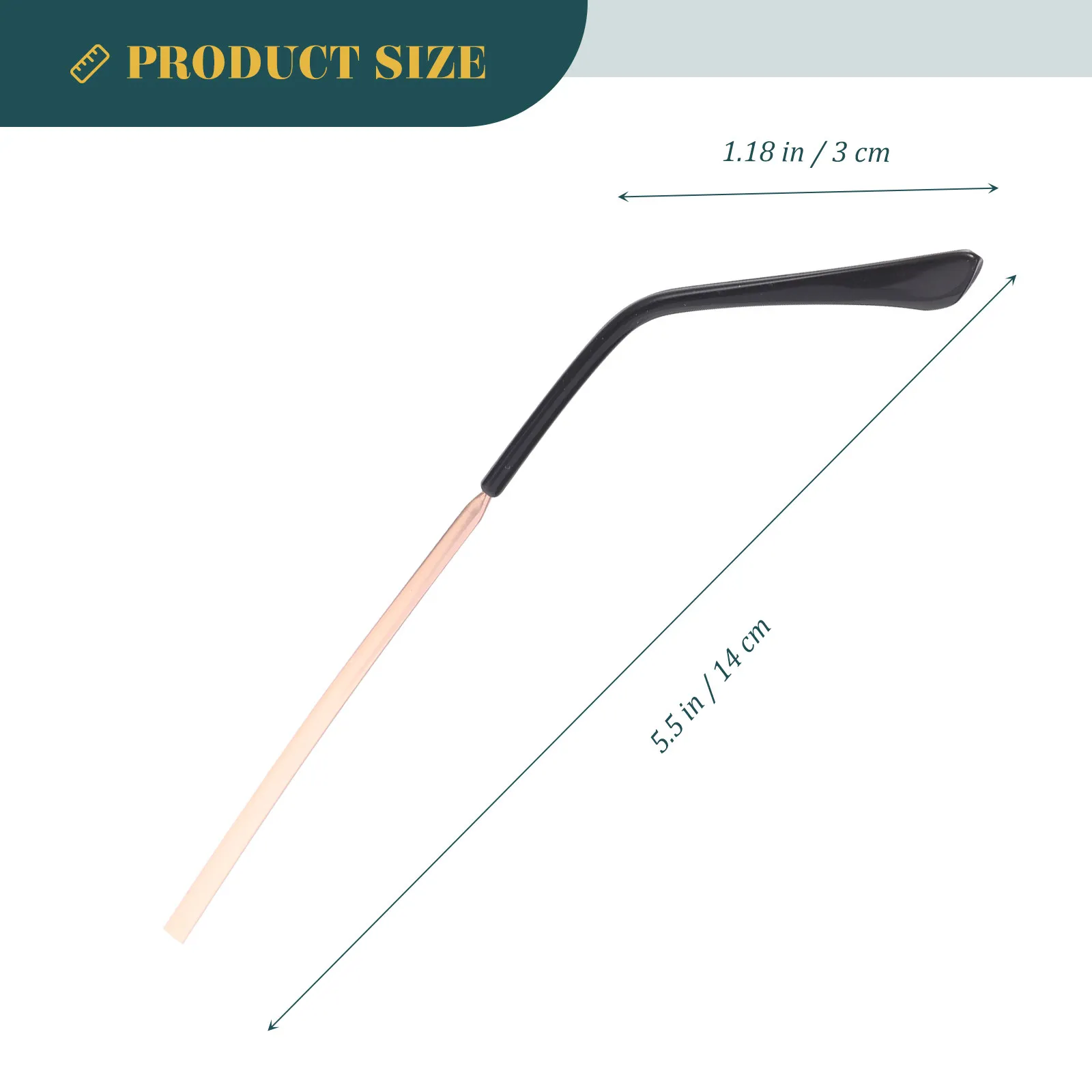 1Pair Universal Metal Replacement Glasses Temple Professional Grade Craftsmanship Comfortable Wear Resistant Easy Install