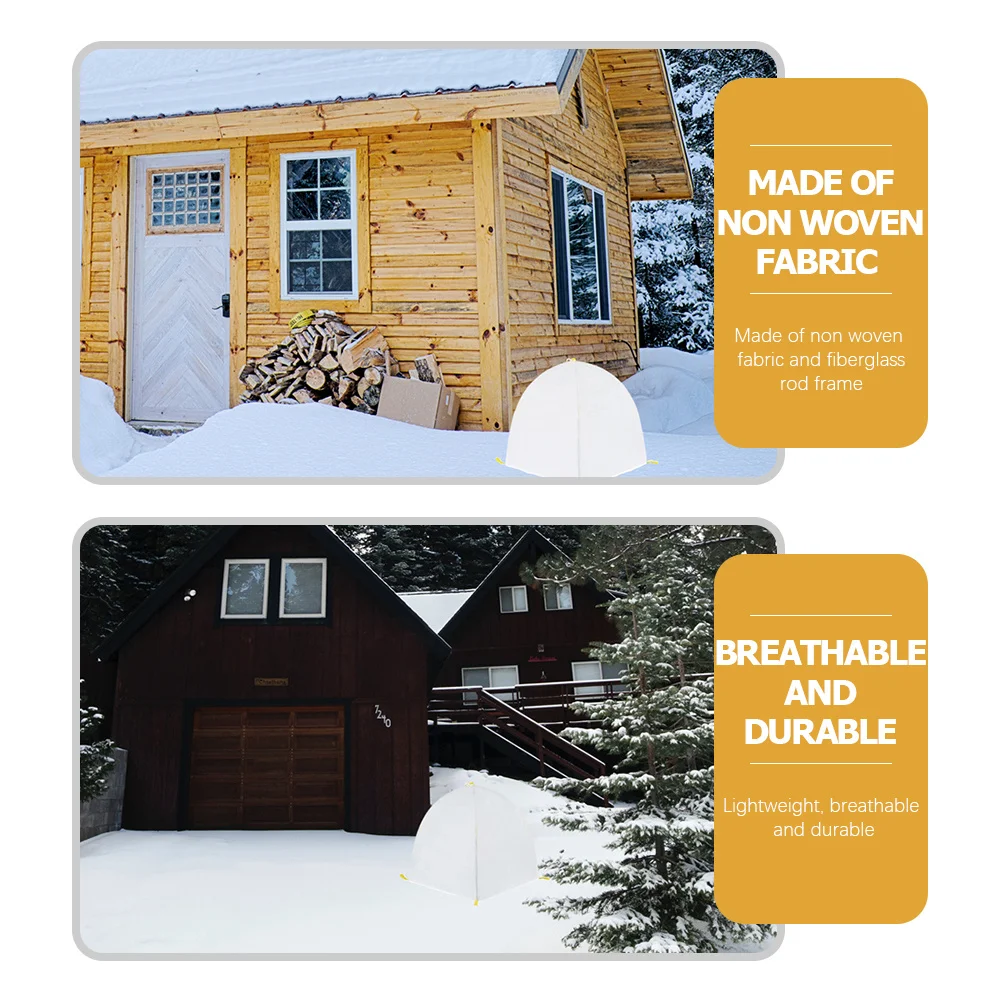 

1Set Plant Protection Tent Winter Frost-Proof Cover Snow Windproof Non-Woven Garden Shrub Protector Frost-Proof Plant Covers