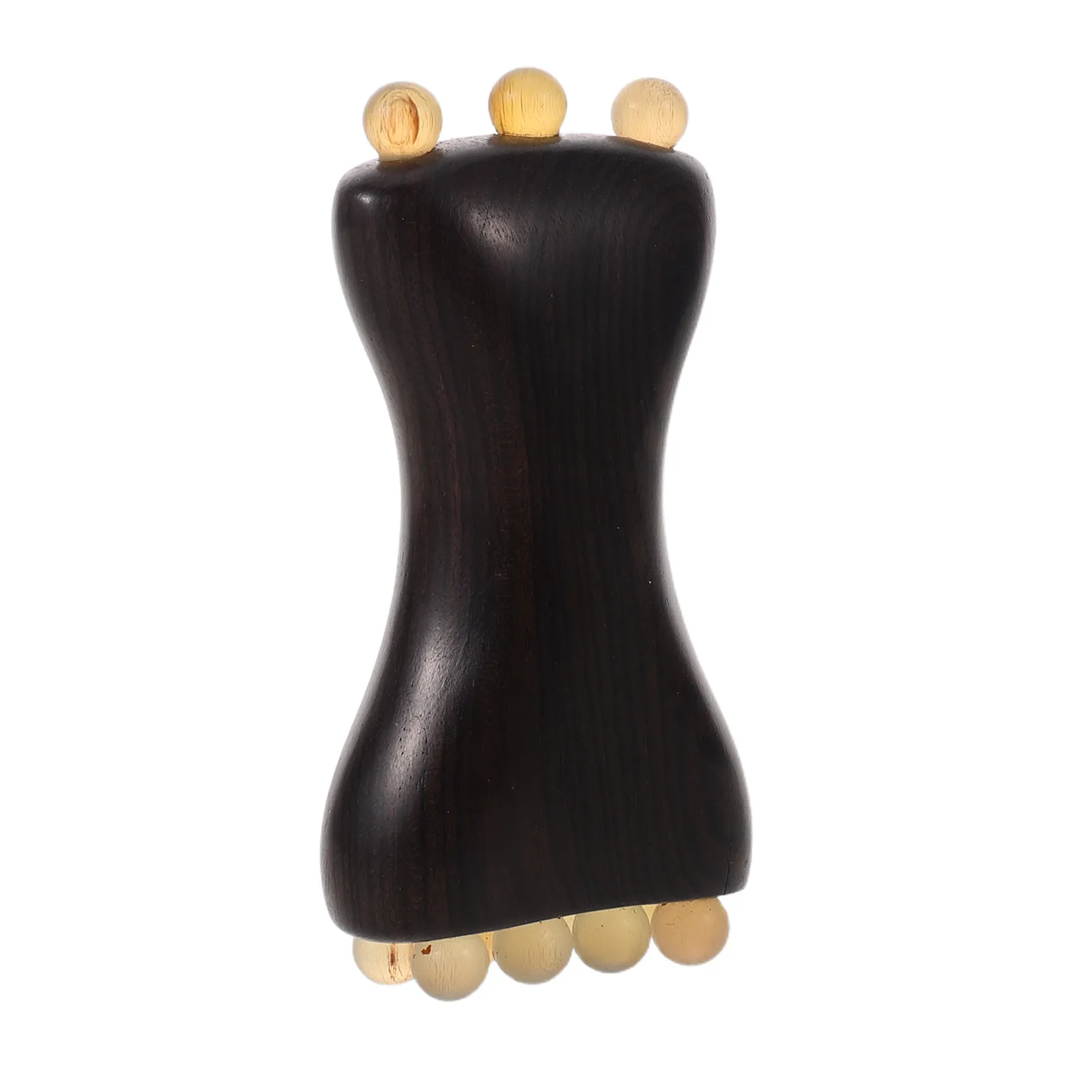 

Массажер для лица и головы: ручной мини-массажер из розового дерева и рога, без статического электричества, с широкими зубьями, для массажа Гуаша