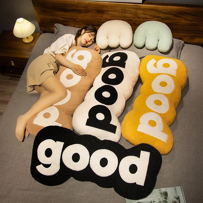 

Подушка плюшевая INS с буквами в скандинавском стиле, мягкая игрушка в современном стиле, для кровати, дивана, домашний декор для ленивых, мяг...