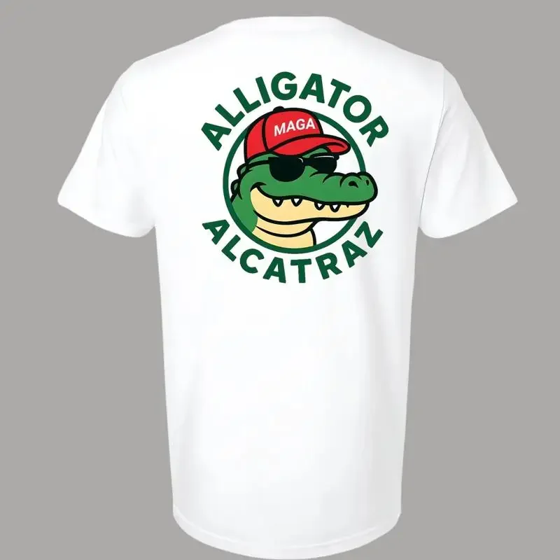 Alligator Alcatraz T Shirt Maga Political Republican Party Merch