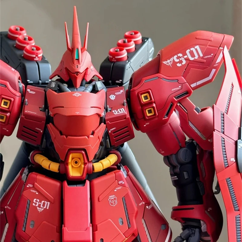 Bandai Mg Sazabi Gundam Ver.Ka Model Charproberen MSN-04 Robot Figuur Jongen Verjaardagscadeau Desktop Ornament 1/100 Geassembleerd Speelgoed