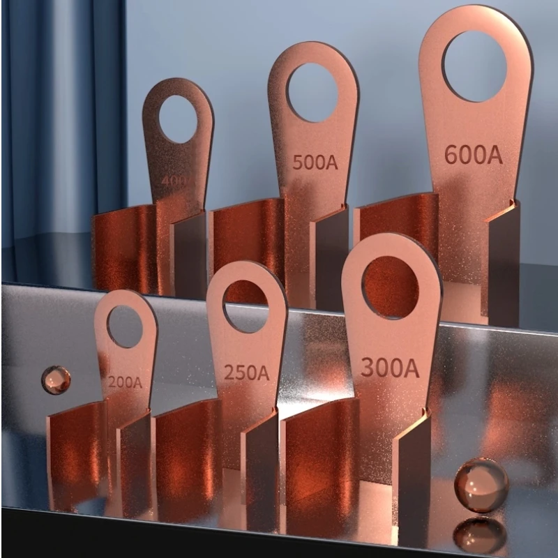 

OT Copper Nose National Standard Pressing Wire Open Nose 30A60A Copper Wire Nose Round End Wire Ear Cold Press Terminal