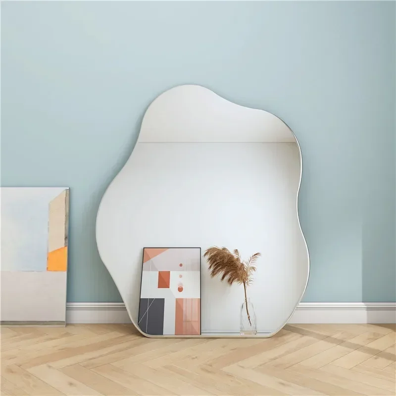 Irregular Bathroom Acrylic Mirror Shatterproof Cloud Shape Wall Mirror Stickers For Dressing Table Bedroom Living Room Decor