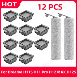 Washable Filter For Dreame H11S H11 Pro H12 MAX H12S Vacuum Cleaner wet & dry Spare Parts Roller Brush Replacement Accessories