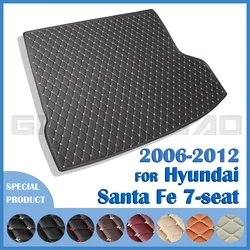 Car Trunk Mat For Hyundai Santa Fe 7-Seat SUV 2006 2007 2008 2009 2010 2011 2012 Custom Car Accessories Auto Interior Decoration