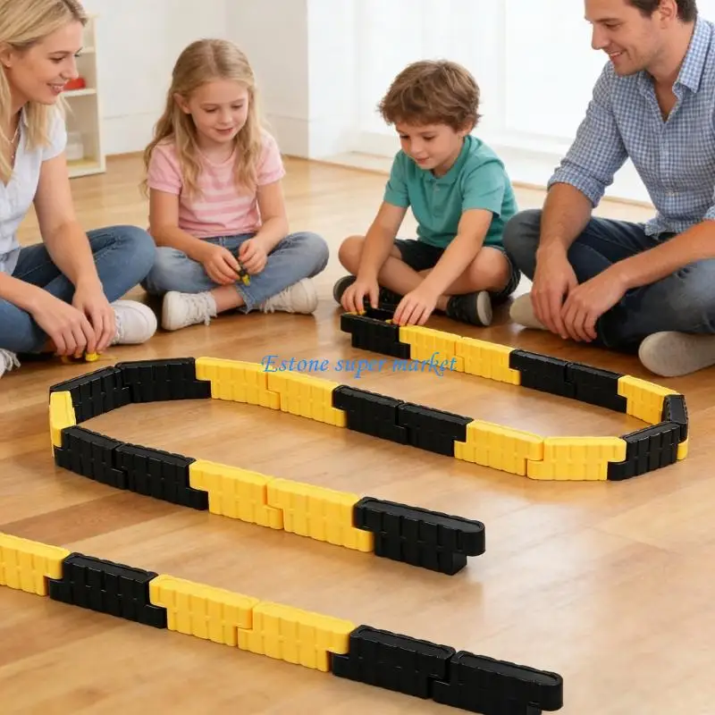 090B Buildable Remote Control Car Circuit Lane Dividers 100pcs Car Track Roadblocks
