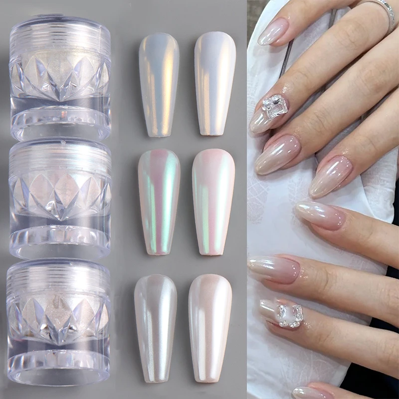 Poudre à ongles plaquée cristal, 0.5g, transparente, Ultra brillante, effet de galvanoplastie, jaune, rose, à friction, métallique au clair de lune