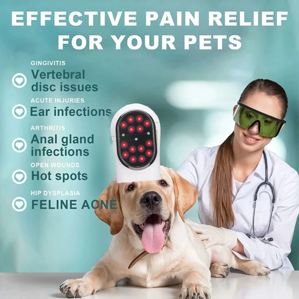 Veterinary Laser Therapy Device 650nm & 808nm for Horse/Dog Arthritis, Bone Growth Stimulator, Non-Surgical Pain Relief Tool