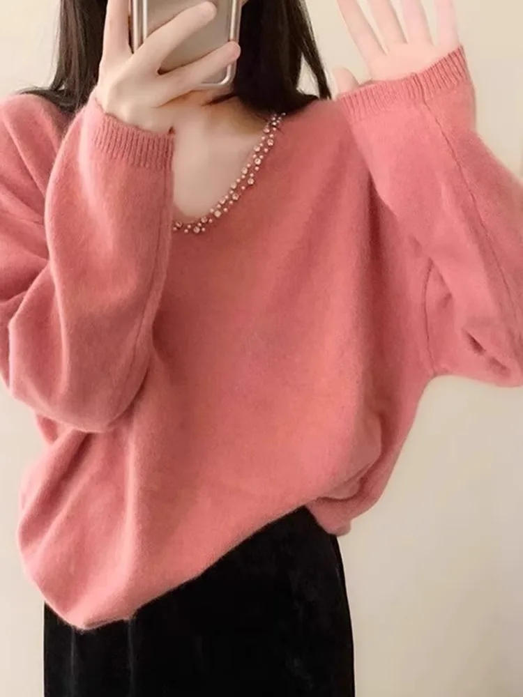 Ele Long Sve الماس جزءا لا يتجزأ من تريكو المرأة الحلو لطيف تنوعا Sli العلوي الكورية Sle تخفيف Faion