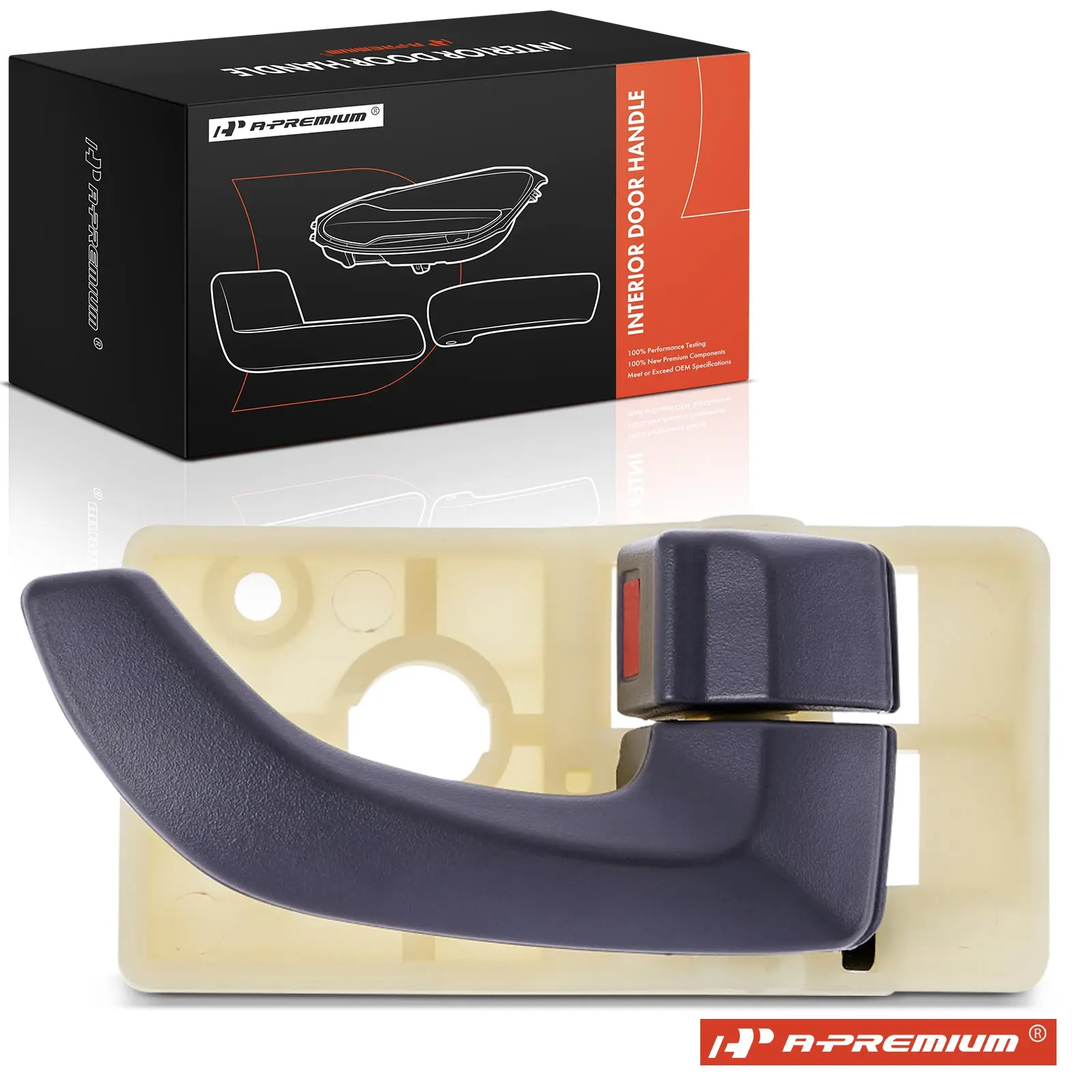 A-Premium Front or Rear Passenger Side Gray Interior Door Handle for Hyundai Tucson 2005