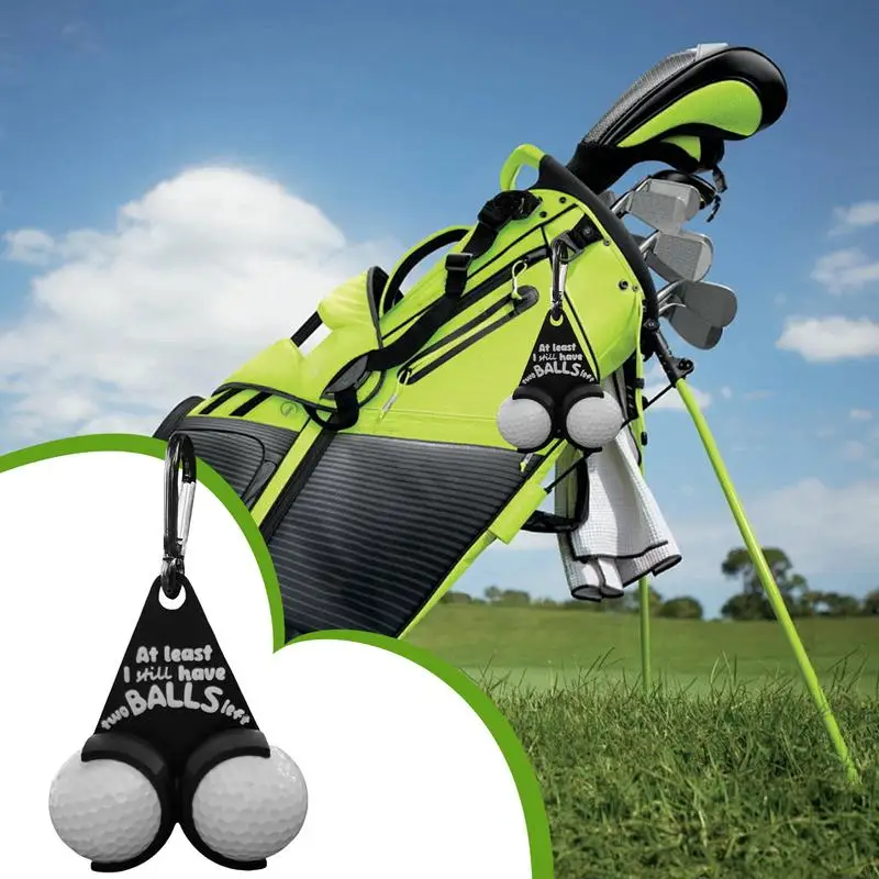 Funny Golf Ball Holder For Bag Portable Golf Ball Stand Small Golf Ball Dispenser Easy Attachment To Bag Golf Ball Prank Rack