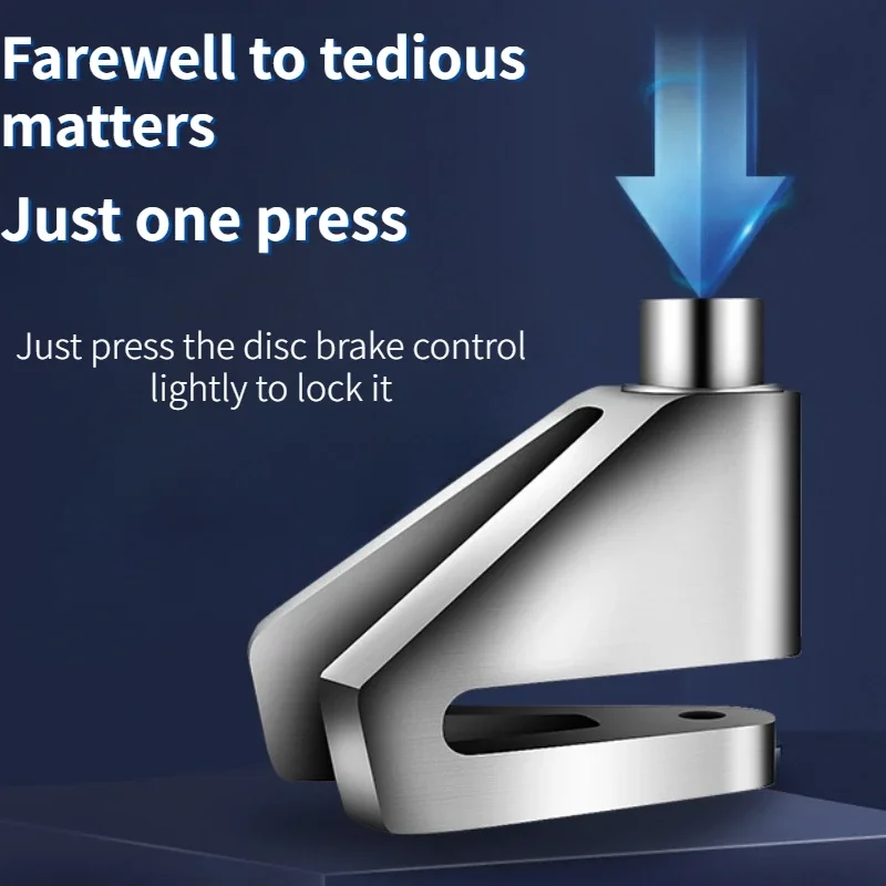 قفل فرامل قرصية للدراجات والدراجات النارية ، قفل مضاد للسرقة ، قرص قفل قوي للأمان ، قفل عجلة محوري ، دراجة جبلية #2