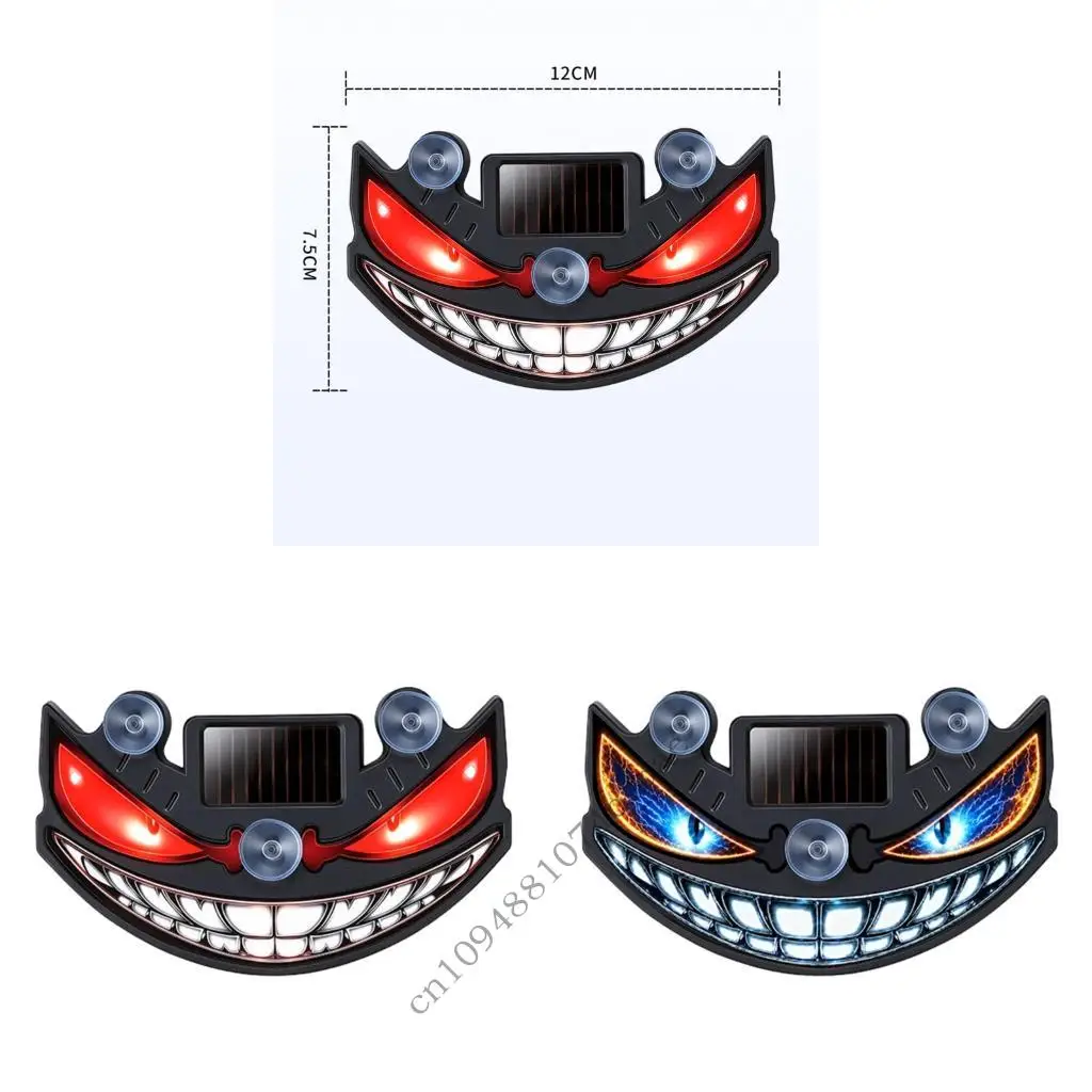 Car Rear Window Decorative Light with Solar LED Accent at Night