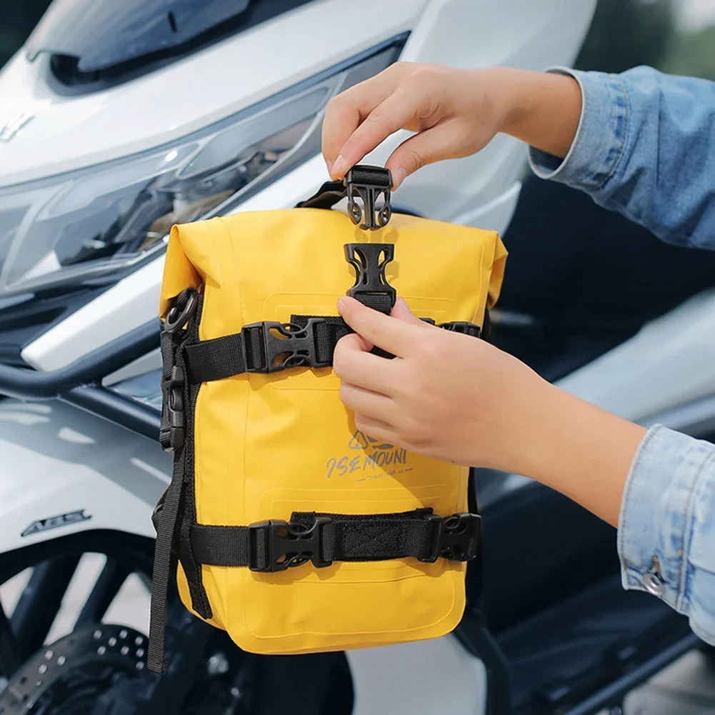 

8L Motorcycle Crash Bar Bag with Detachable Strap Placement Travel Bag Large Capacity Motorcycle Tank Bag Motorcycle Accessories