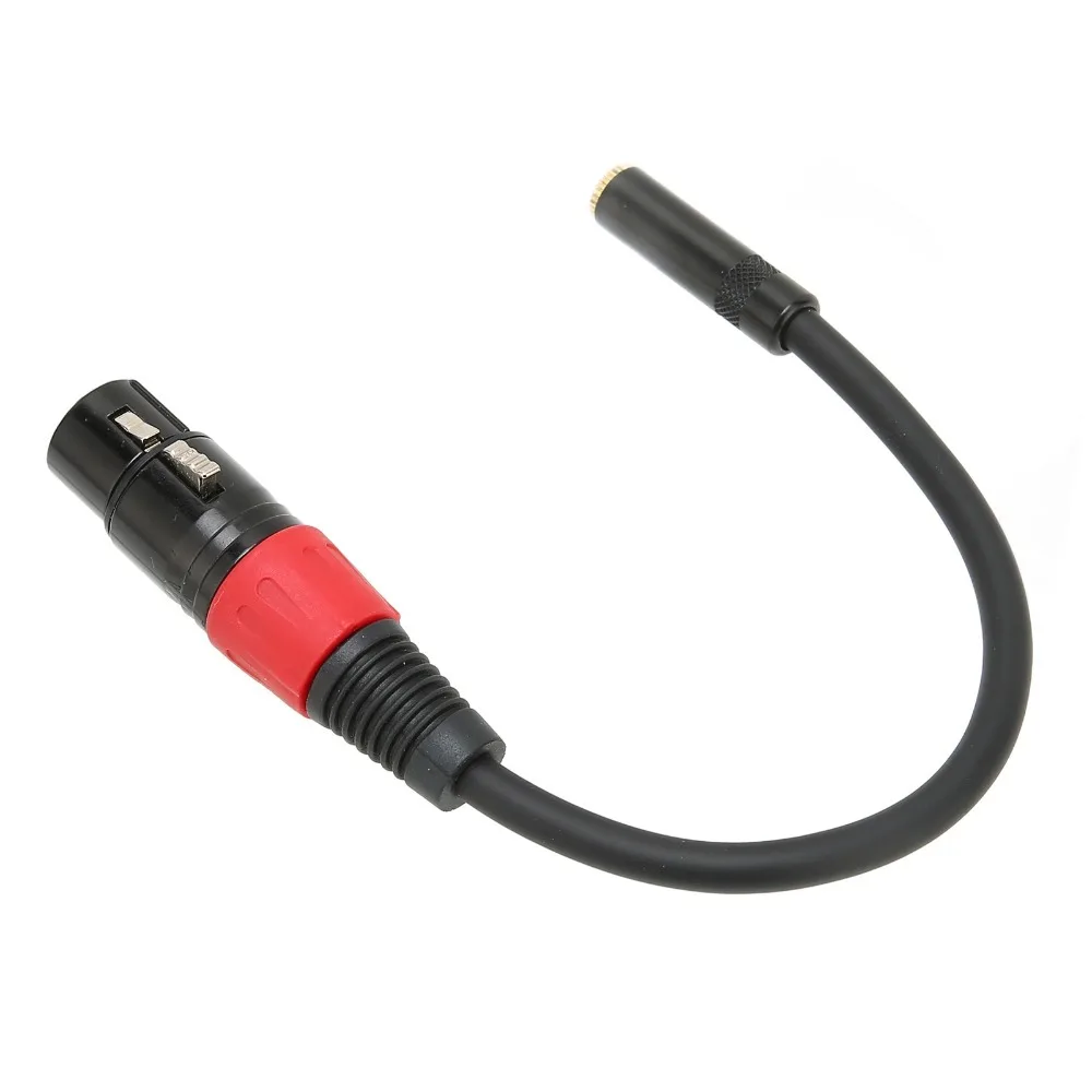 Female Connector 3.5mm Female to XLR Female Cable Mini Jack 0.2m Microphone Converter Wire Metal Shell Copper Core