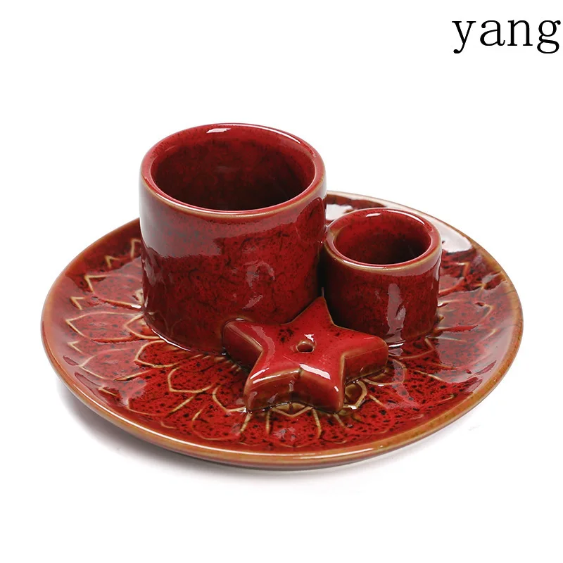 CX  simple style candle cup atmosphere decoration ceramic aromatherapy candle holder