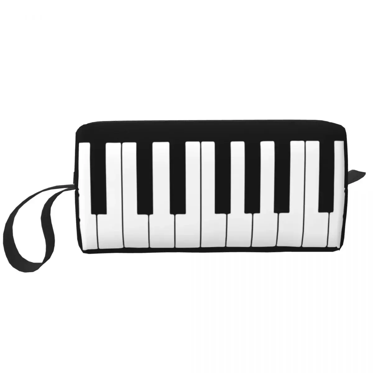 

Piano Keyboard Art Makeup Bag Pouch Waterproof Music Musical Cosmetic Bag Travel Toiletry Small Makeup Pouch Storage Bag Women