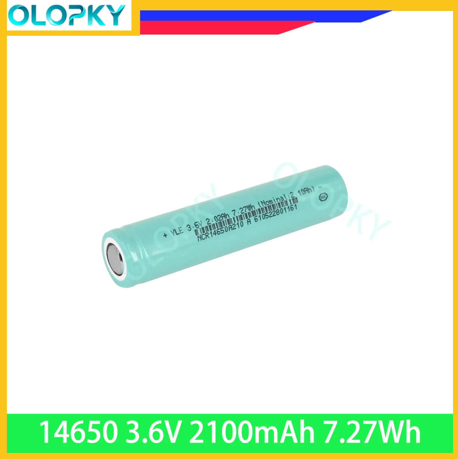 14650 3.7V 2100mAh  Lithium Cell Suitable sweeper vapes LED Camera High Capacity DIY Battery tool 7.4V 12V 14.6V 18V 24V 36V Pac