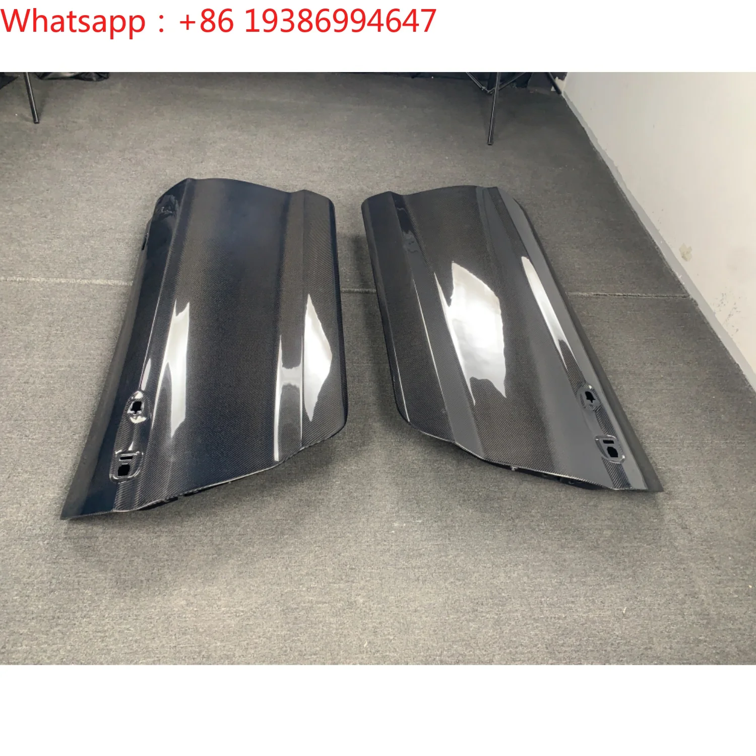 For Premium Prepreg Carbon Fiber Lightweight Single Side Car Door Body Panels for Ford for Mustang S550 2015-2017 2018-2022