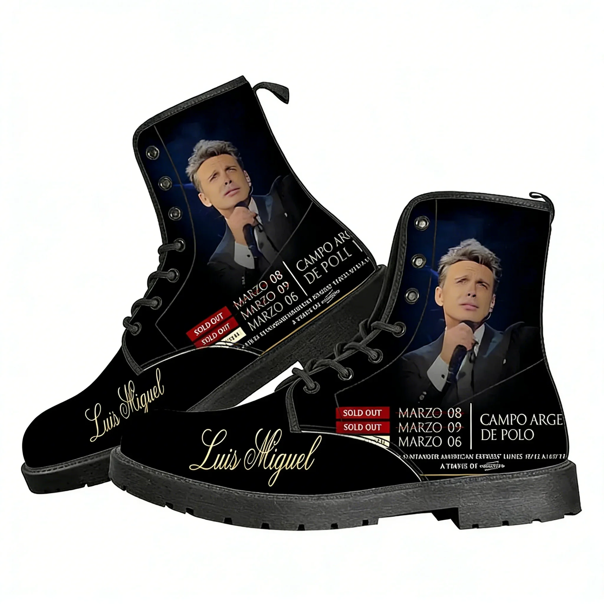 

Luis Miguel Mexico Singer Casual Boots Mens Womens Teenager Shoes Fashion Outdoor 3D Boots High Quality Customize Made Shoe