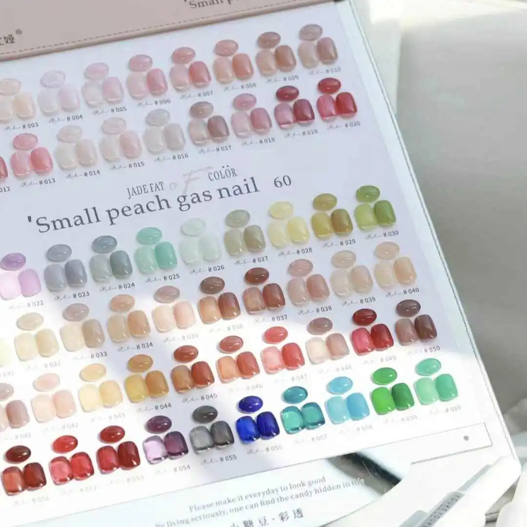 RABIA 60 Colors Transparent Color Nail Gel Set 2025 New Hot Sale Spring Nail Art Kit Non-toxic UV Gel Nail Salon Wholesale