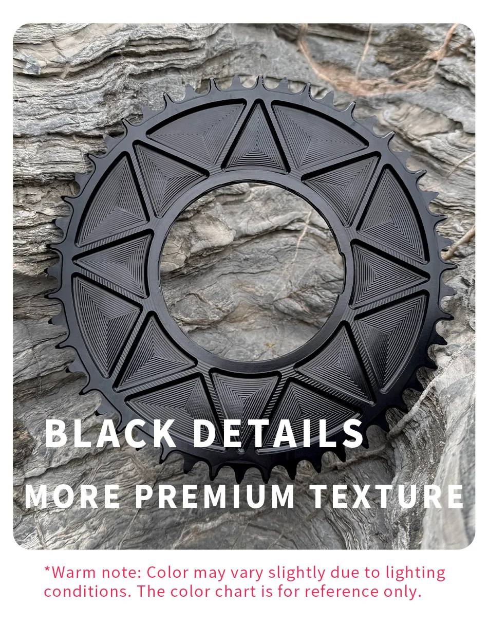 PASS QUEST Gewindekettenblatt – Kompatibel mit SRM E1 AXS Integriertem Gewinde-Spider-Leistungsmesser (Gravel 1x) – Detail 10