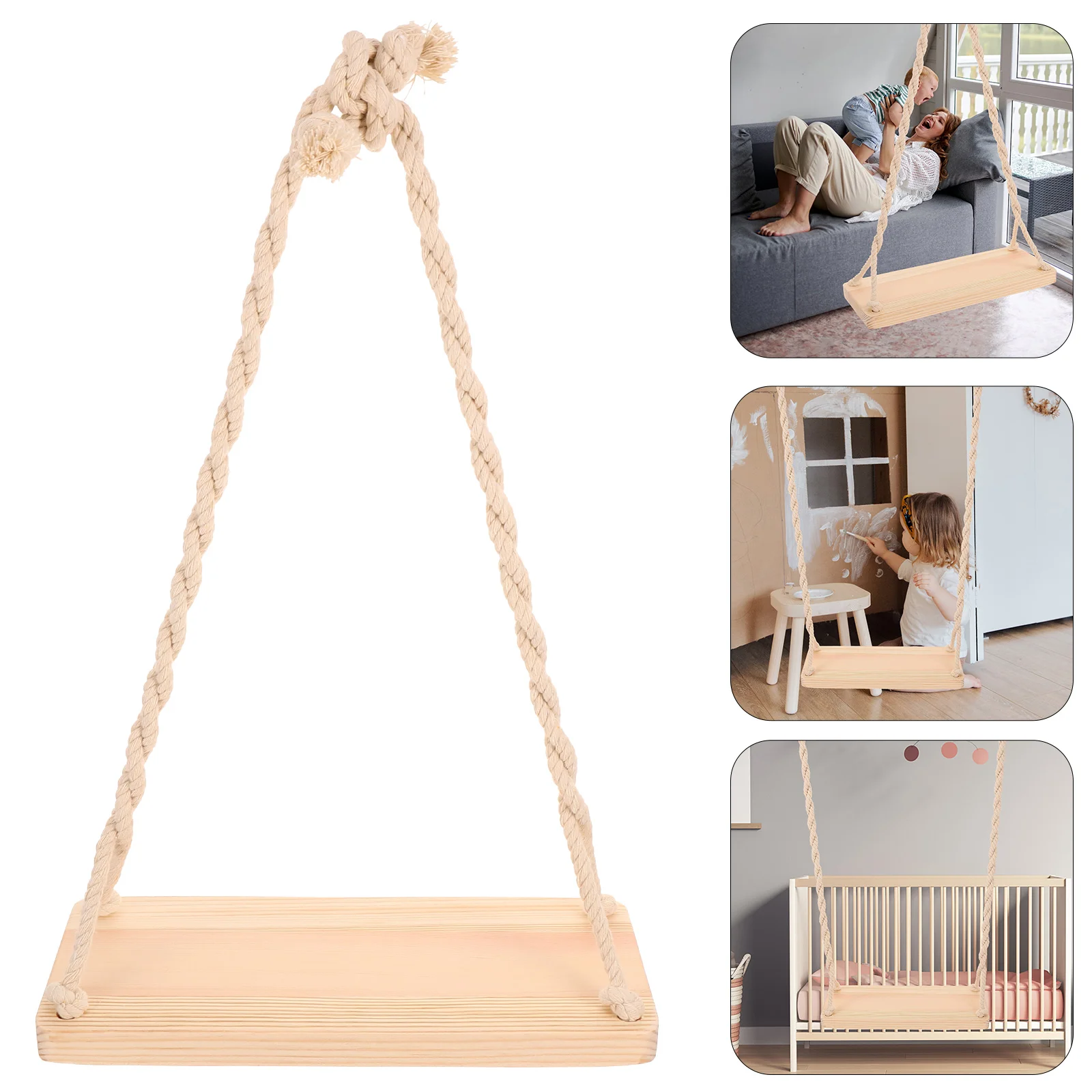 

Photo Swing Props Baby Photography Apparel Wooden Chairs Creative Picture Outdoor Decor for Small