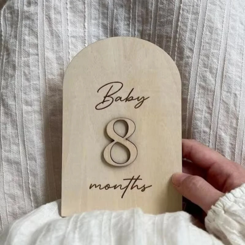 

Современные ежемесячные вехи, карты с вехами в форме арки, карты с детскими вехами, круглые 1–12 месяцев, деревянные ежемесячные вехи, подарок для детского душа