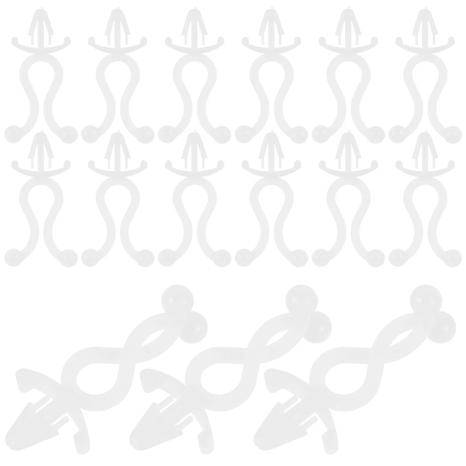 

100Pcs Cable Wire Clips for Wall Cord Fixing Clamp Nylon Wire Clamps for Cable Management and Wiring Organization