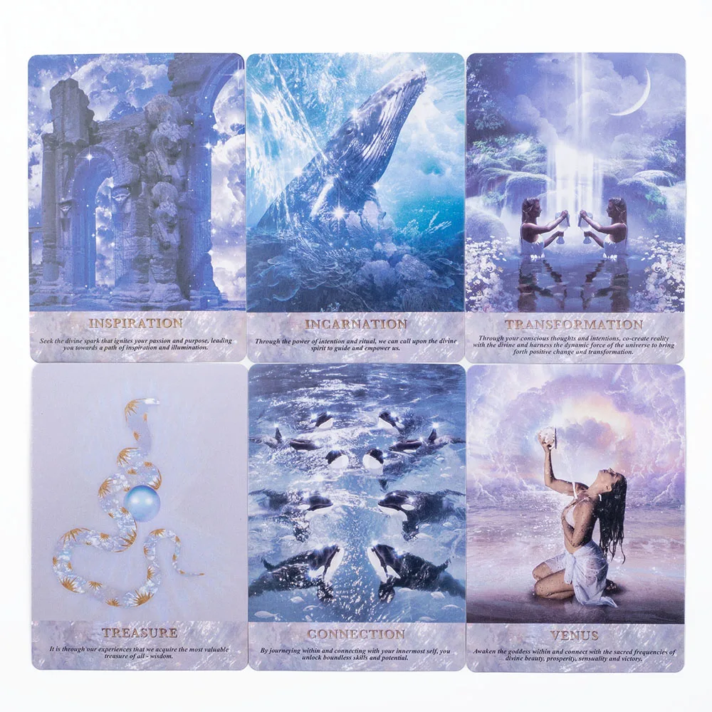 Pearl Wisdom Oracle  Deck 44 Cards Delve Into The Ethereal Visuals Guiding You To Discover Deeper Significance 10.4*7.3cm - view 5