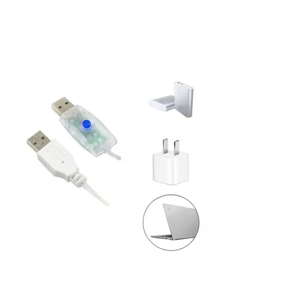 Decorative LED Copper Wire String Light USB Powered Remote Control Fairy Lamp For Wedding Holiday Christmas Party Home