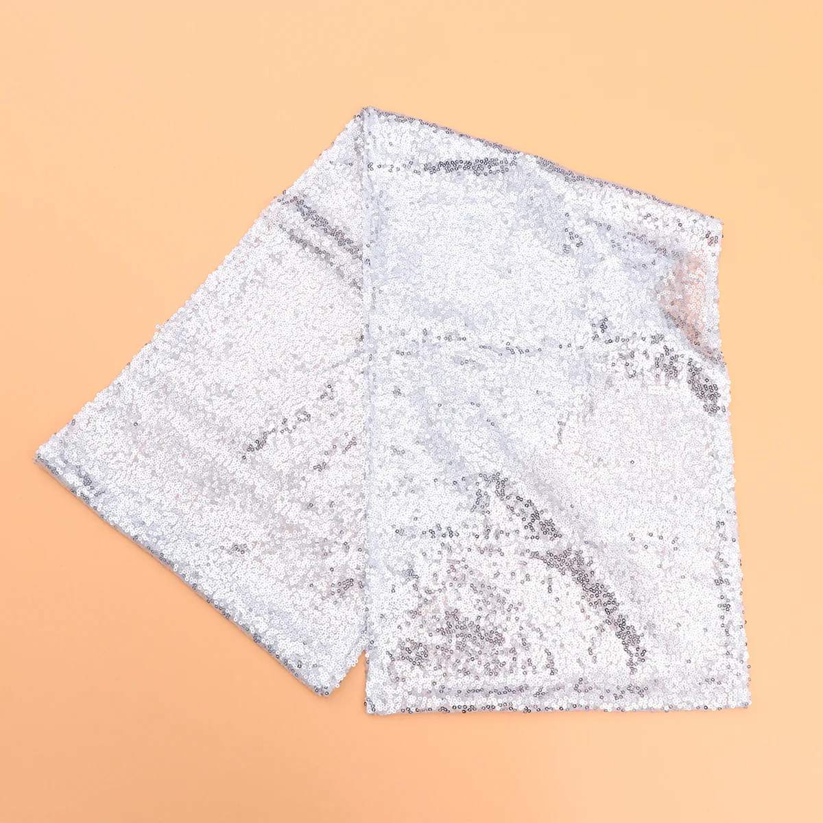 

Silver Sequin Table Runner Festive Elegant Cover for Party Wedding Events Outdoor Banquet Table Decoration Supplies