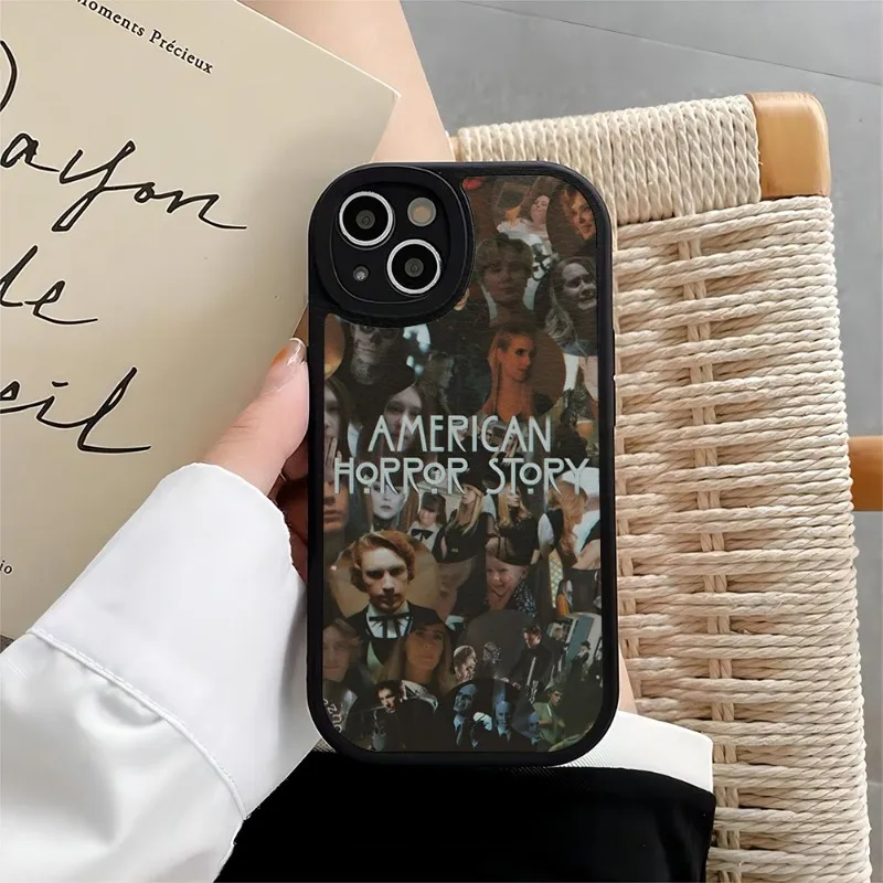 American Horror Story AHS Phone Case For IPhone 14 11 13 12 Pro Max Mini Xs X Xr 7 8 Plus SE2020 Silicone Leather Texture Cover